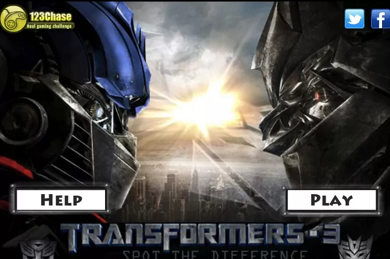 Transformers Games, Transformers 3 Differences, Games-kids.com