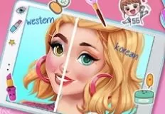Girl Games, Western vs Korean Makeover, Games-kids.com