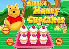 Winnie the Pooh Games, Winnie Honey Cupcakes, Games-kids.com