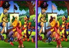 Winnie the Pooh Games, Winnie Spot the Difference, Games-kids.com