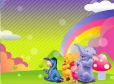 Winnie the Pooh Games, Winnie the Pooh Rainbow Puzzle, Games-kids.com