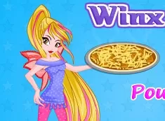 Winx Games, Winx Flora Cooking Poutine Pizza, Games-kids.com