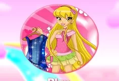 Winx Games,  Winx Stella Style Round Puzzle, Games-kids.com