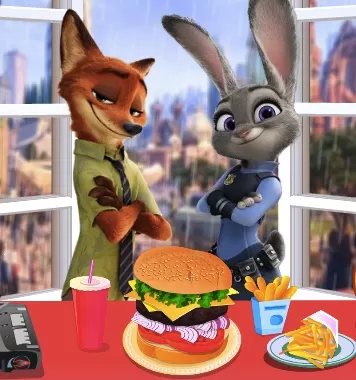 Zootopia Games, Zootopia Burger Cooking , Games-kids.com